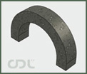 Radius bow type fluting bit